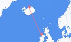 Voli dalla città di Donegal Town, l'Irlanda alla città di Akureyri, l'Islanda