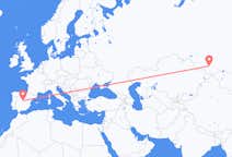 Flyg från Gorno-Altaysk till Madrid