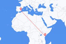 케냐 말린디에서 출발해 스페인 무르시아로(으)로 가는 항공편