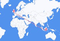 Flights from Praya, Lombok, Indonesia to Exeter, England