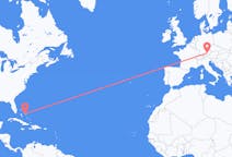 Flyg från Rock Sound, Bahamas till München, Tyskland