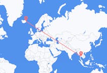Flyreiser fra Bangkok, Thailand til Egilsstaðir, Island