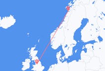 Flyg från Manchester, England till Bodø, Norge