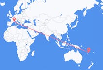 Flyrejser fra Port Vila til Toulon
