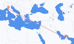 Flights from Dubai, United Arab Emirates to Pisa, Italy