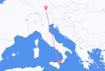 Flyrejser fra München, Tyskland til Catania, Italien