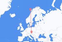 Flights from Leknes, Norway to Graz, Austria