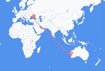 Flyg från Perth, Australien till Samsun, Turkiet
