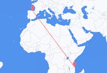 Flyg från Mtwara, Tanzania till Santander, Spanien