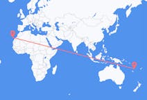 Flights from Port Vila to Tenerife