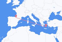 Рейсы из Памплона, Испания в Тира, Греция