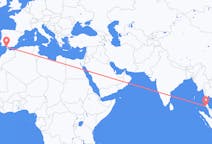 Flyreiser fra Krabi, Thailand til Jerez, Spania