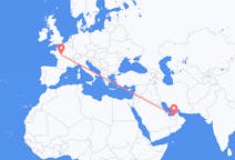 Flyrejser fra Abu Dhabi, De Forenede Arabiske Emirater til Tours, Frankrig