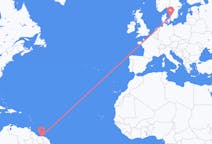 Flights from Paramaribo, Suriname to Halmstad, Sweden