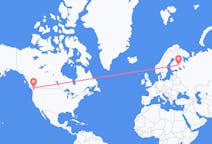 Flüge von Vancouver, Kanada nach Joensuu, Finnland