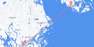 Flights from Åland Islands to Sweden