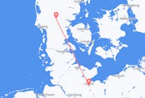 Vluchten uit Lübeck, Duitsland naar Billund, Denemarken