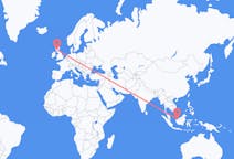 Flyrejser fra Kuching, Malaysia til Glasgow, Skotland