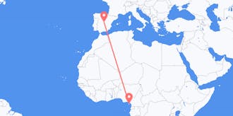 Flyg från Ekvatorialguinea till Spanien
