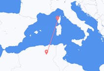 Flyreiser fra Biskra, Algerie til Ajaccio, Frankrike