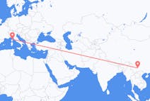 中国出发地 昆明市飞往中国目的地 巴斯蒂亚的航班
