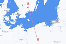 Flyreiser fra Poznan, Polen til Växjö, Sverige