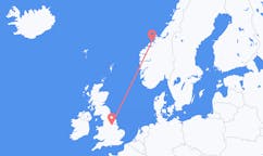Vluchten van Doncaster naar Kristiansund