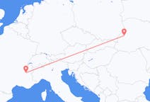 Vols de Lviv, Ukraine pour Grenoble, France