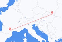 Flyreiser fra Castres, Frankrike til Kosice, Slovakia
