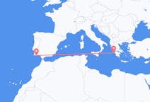 Flyg från Ön Zakynthos, Grekland till Faro, Portugal