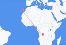 Flyreiser fra Luena, Angola til Ajuy, Spania