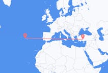 Flights from Konya, Turkey to Terceira Island, Portugal