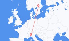Voli da Genova, Italia a Örebro, Svezia