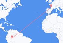 Flyrejser fra Leticia, Amazonas, Colombia til Bordeaux, Frankrig