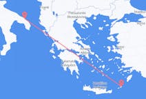 Vluchten van Karpathos, Griekenland naar Brindisi, Italië