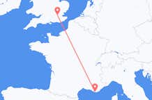Flyrejser fra Toulon til London