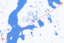Vluchten van Archangelsk naar Växjö