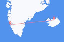 Flüge von Nuuk, nach Akureyri