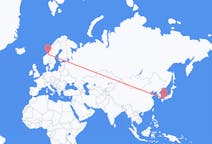 Flyg från Matsuyama, Japan till Trondheim, Norge