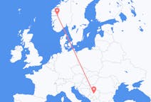 Flights from Kraljevo, Serbia to Sogndal, Norway