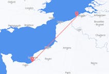 Flights from Deauville, France to Ostend, Belgium