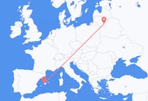Flyg från Vilnius, Litauen till Palma, Spanien
