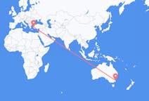 Flyrejser fra Moruya, Australien til Izmir, Tyrkiet