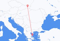 出发地 斯洛伐克从 科希策目的地 希腊斯基亚索斯的航班