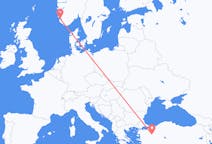 Flüge von Kütahya, die Türkei nach Stavanger, Norwegen