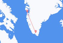 Voli da Narsarsuaq, Groenlandia ad Aasiaat, Groenlandia