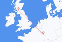 Flyg från Saarbrücken, Tyskland till Glasgow, Skottland