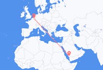 Flyreiser fra Abha, Saudi-Arabia til Brussel, Belgia
