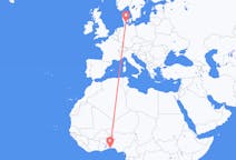 Flyreiser fra Cotonou, Benin til Sønderborg, Danmark