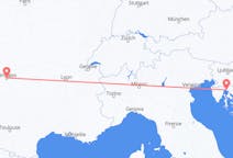 Flyrejser fra Rijeka, Kroatien til Limoges, Frankrig